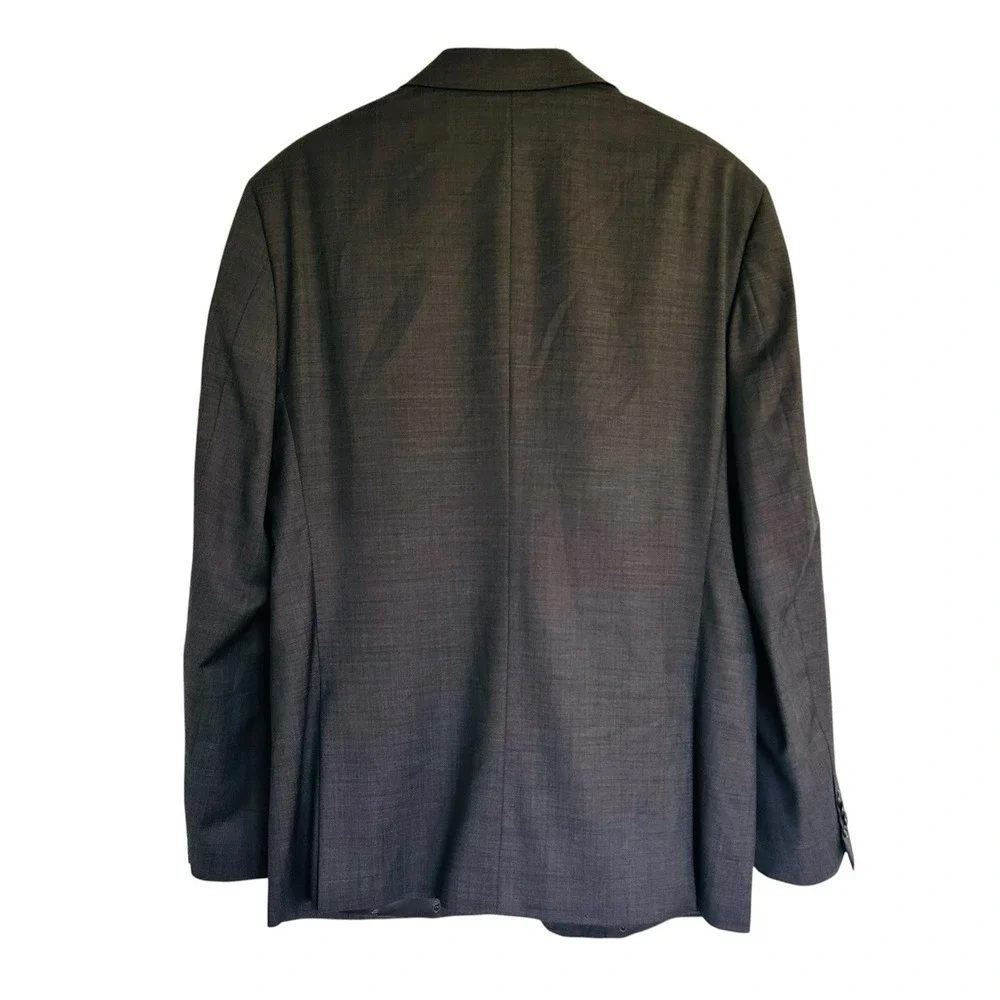 John Varvatos USA 44R Charcoal Gray Wool Blend Sport Coat Blazer 2 Button Vented